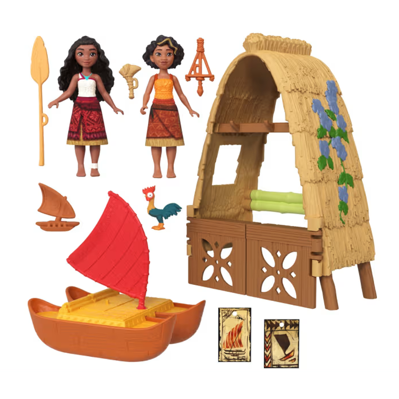 Conjunto Moana e Loto com Acessórios - Mattel
