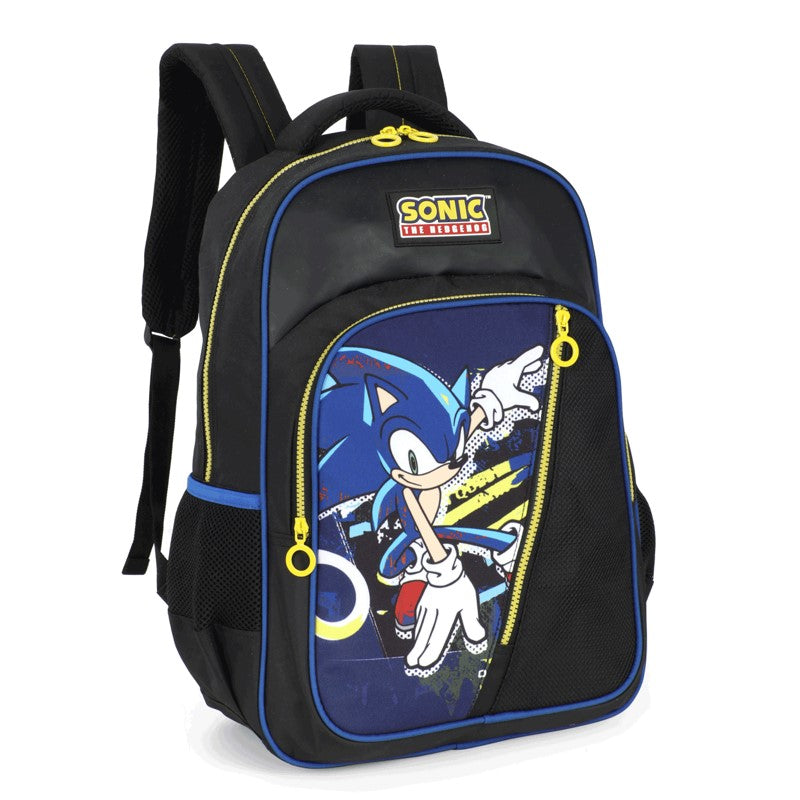 Kit Escolar Sonic the Hedgehog Mochila de Costas + Estojo - Luxcel