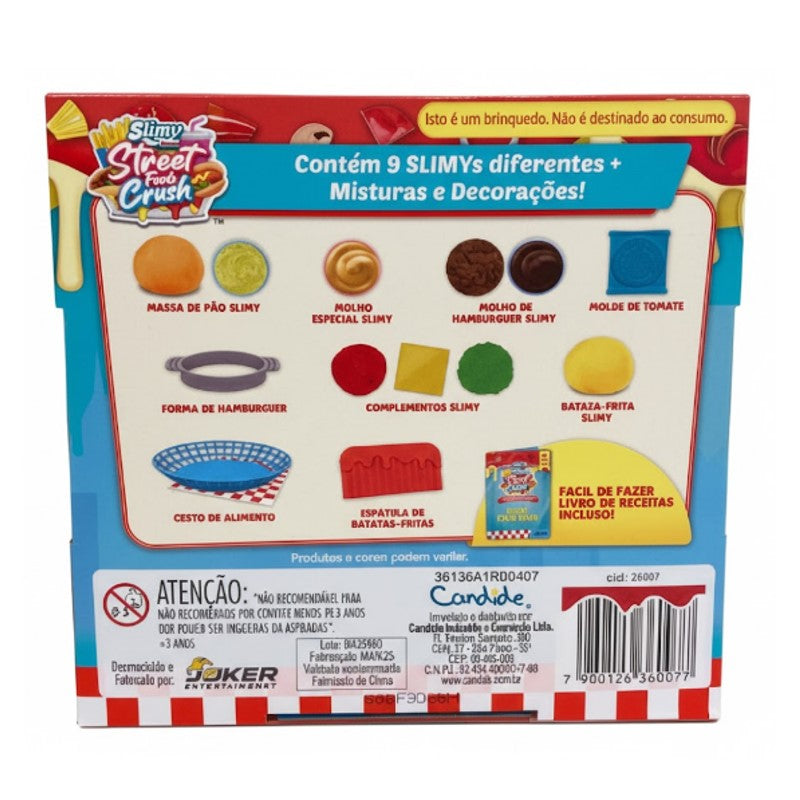 Mini Kit de Slime de Hamburger Slimy DIY Street Food Crush - CANDIDE