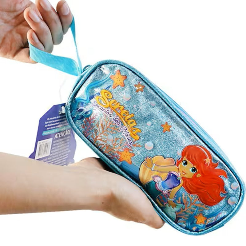 Estojo Escolar Infantil Sereia Encanto Dos Mares - Clio