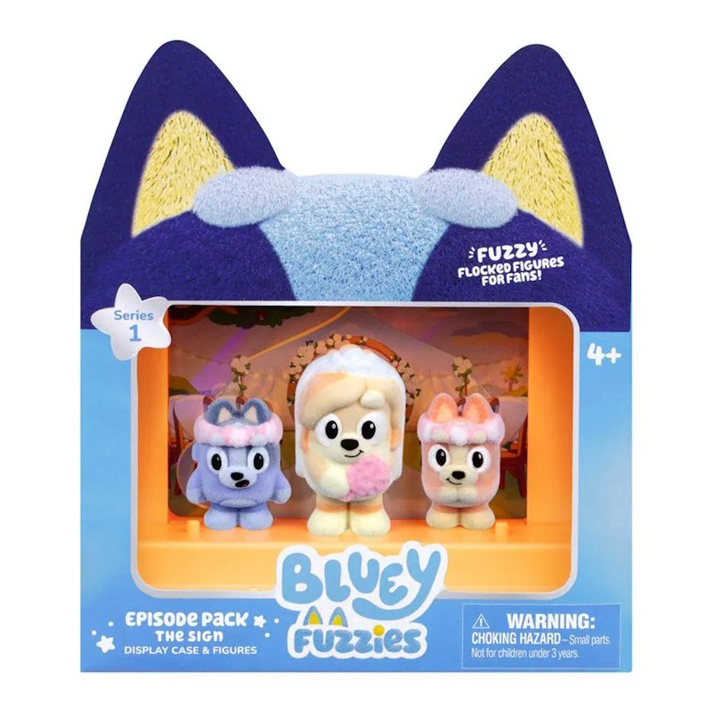 Kit 3 Bonecos Colecionáveis Bluey Fuzzies - Candide