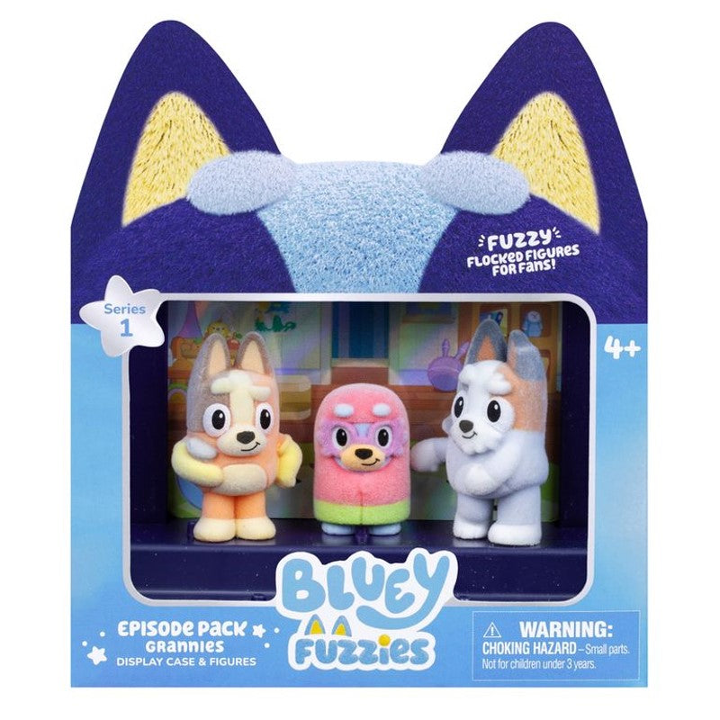 Kit 3 Bonecos Colecionáveis Bluey Fuzzies - Candide