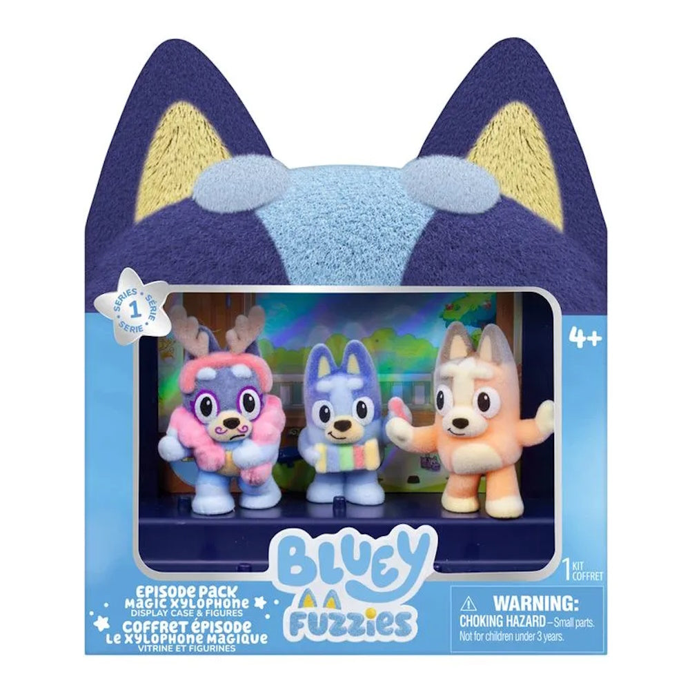 Kit 3 Bonecos Colecionáveis Bluey Fuzzies - Candide