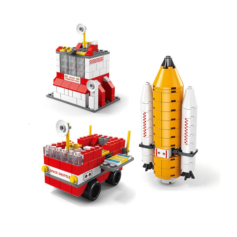 Blocos De Montar Space Shuttle Kit 1000 Pecas 6 Em 1 - Brink Center