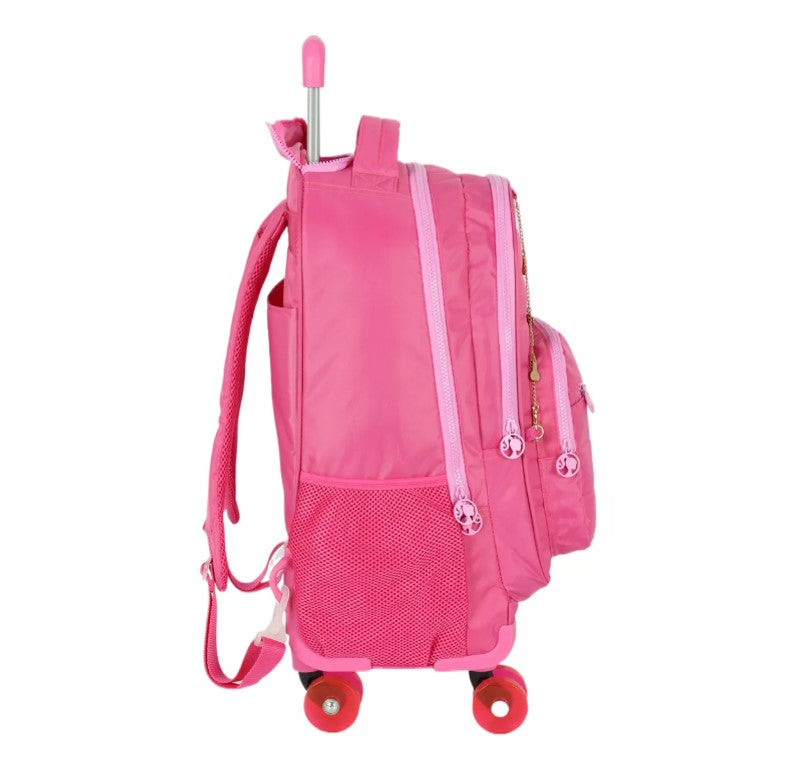 Kit Mochila de Rodinhas 360 + Lancheira + Estojo - Barbie Fashion