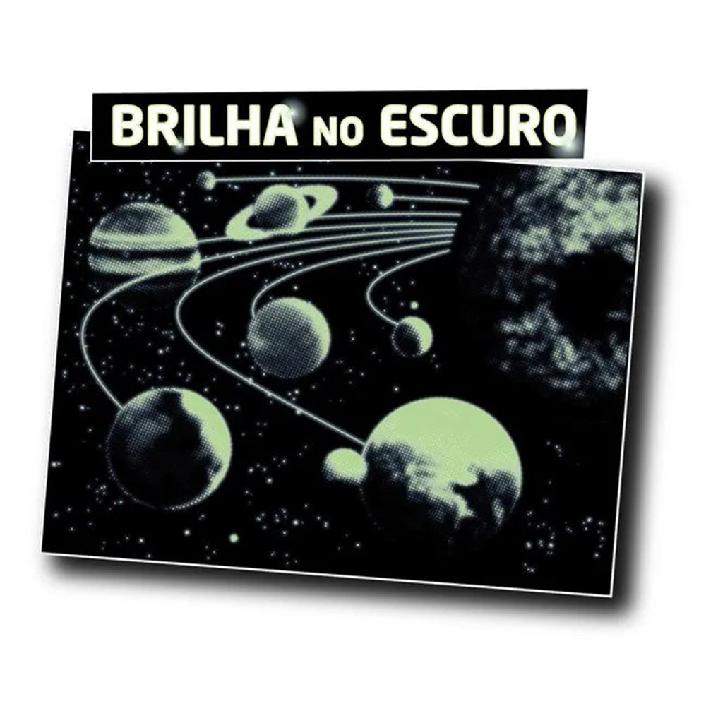 Quebra-Cabeça Sistema Solar Fluorescente 500 pçs - Grow