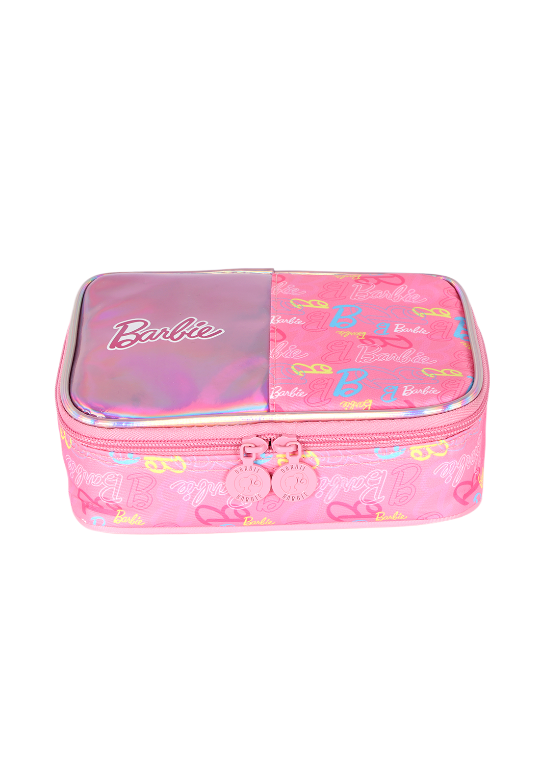 Estojo Box Organizador Barbie PINK Holográfico Luxcel