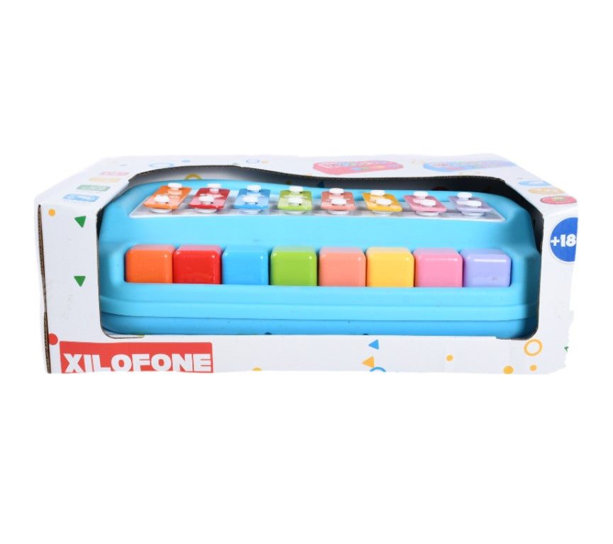 Brinquedo Musical 2 em 1 Xilofone e Piano Infantil