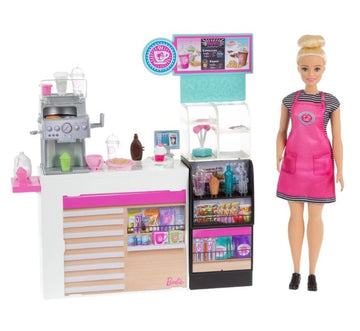 Playset e Boneca Barbie Cafeteria - Mattel GMW03