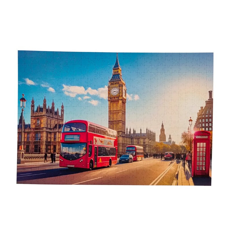 Quebra-Cabeça 500 peças Big Bus Londres - Pais & Filhos