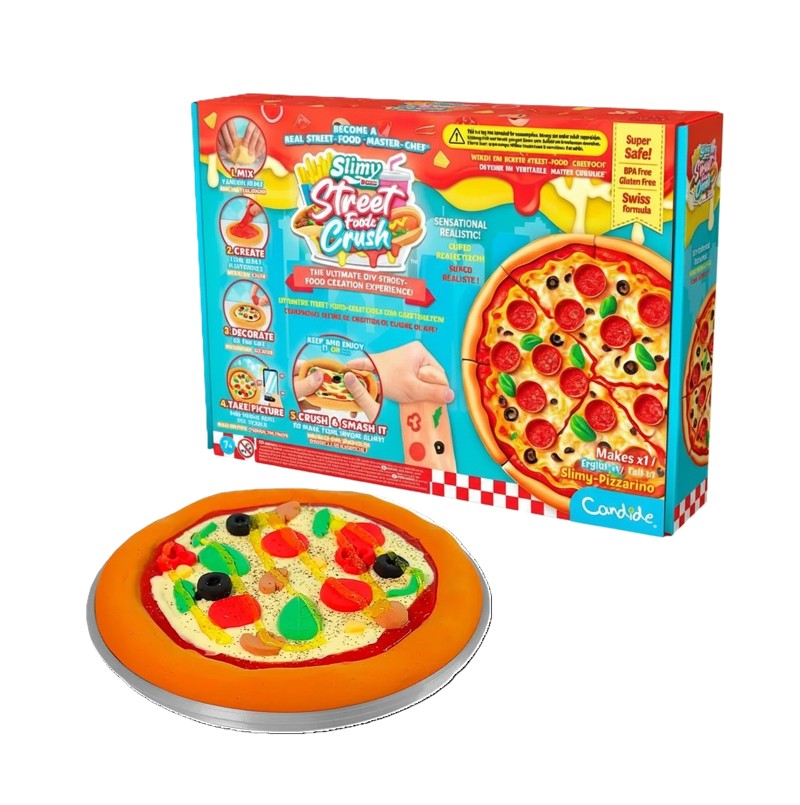 Kit de Slime de Pizza Slimy DIY Street Food Crush - Candide