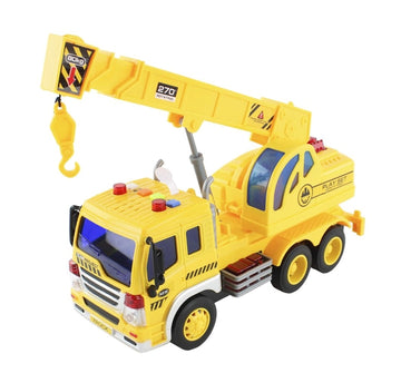 Caminhão Construção Guincho Fricção Luz e Som - BBR Toys