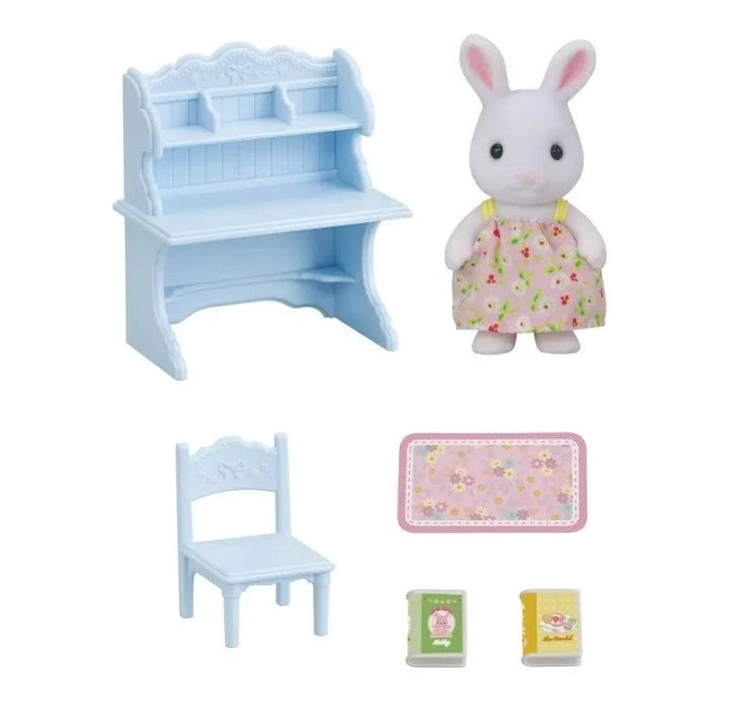 Sylvanian Families Conjunto Escrivaninha Menina Coelho Neve - Epoch