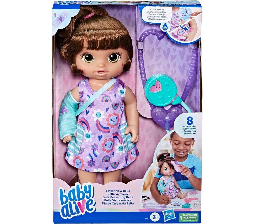 Boneca Baby Alive Dia De Cuidar Da Bella Roxa - Hasbro F7536