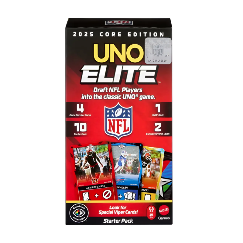 Jogo de Cartas Uno Elite NFL Pacote Inicial - Mattel
