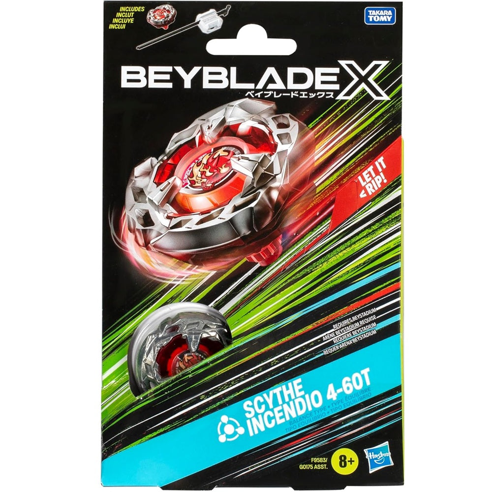Beyblade X Arrow Scythe Incendio 4-60T Starter Pack Set - Hasbro