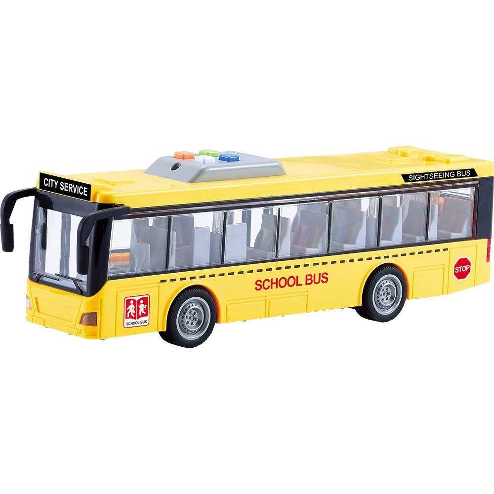 Ônibus Escolar de Fricção - 1:16 - com Luz e Som