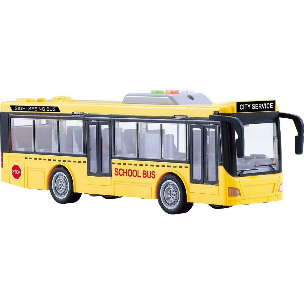 Ônibus Escolar de Fricção - 1:16 - com Luz e Som