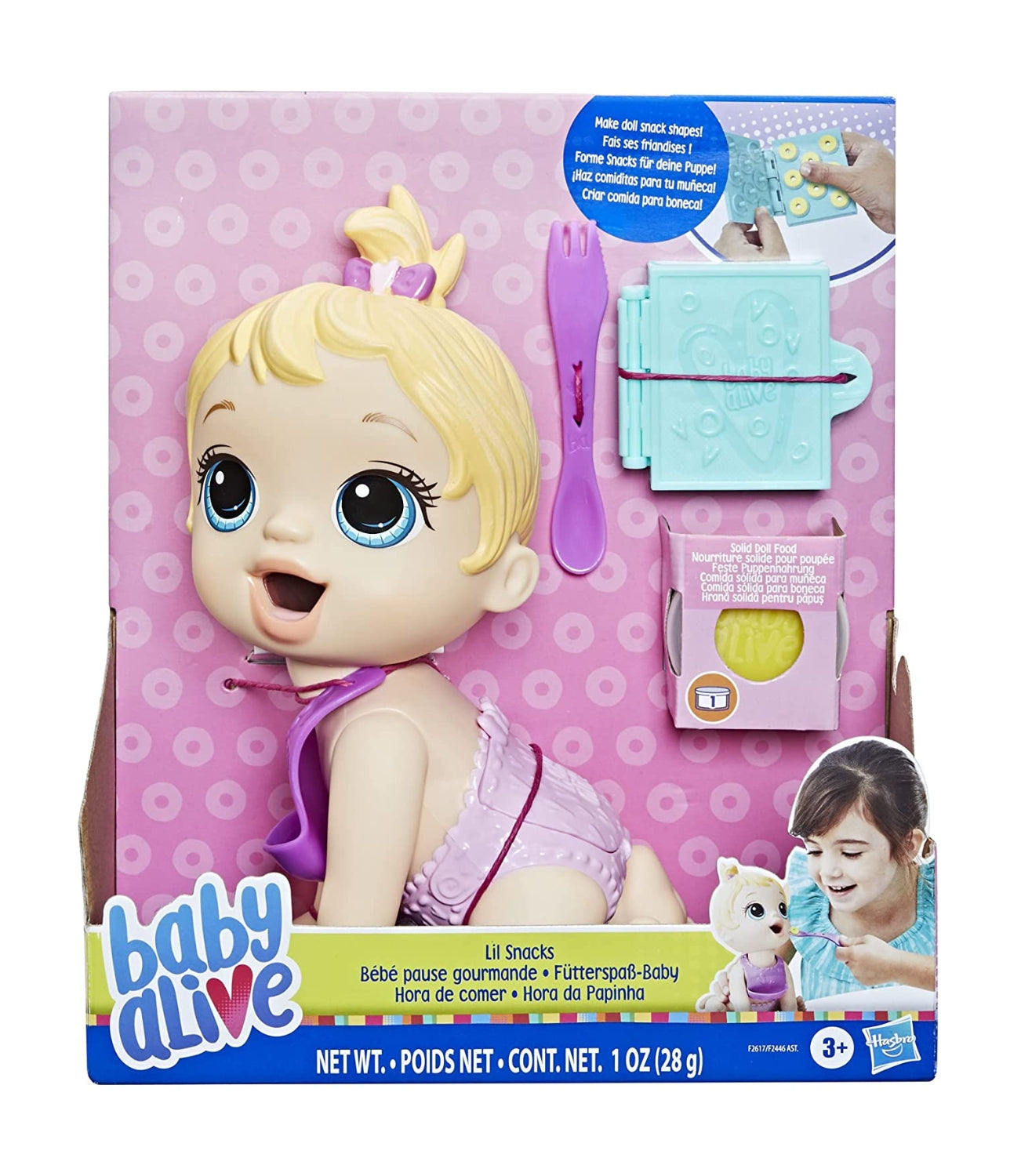 Baby Alive - Hora da Papinha Lil Snacks Loira - Hasbro  F2617