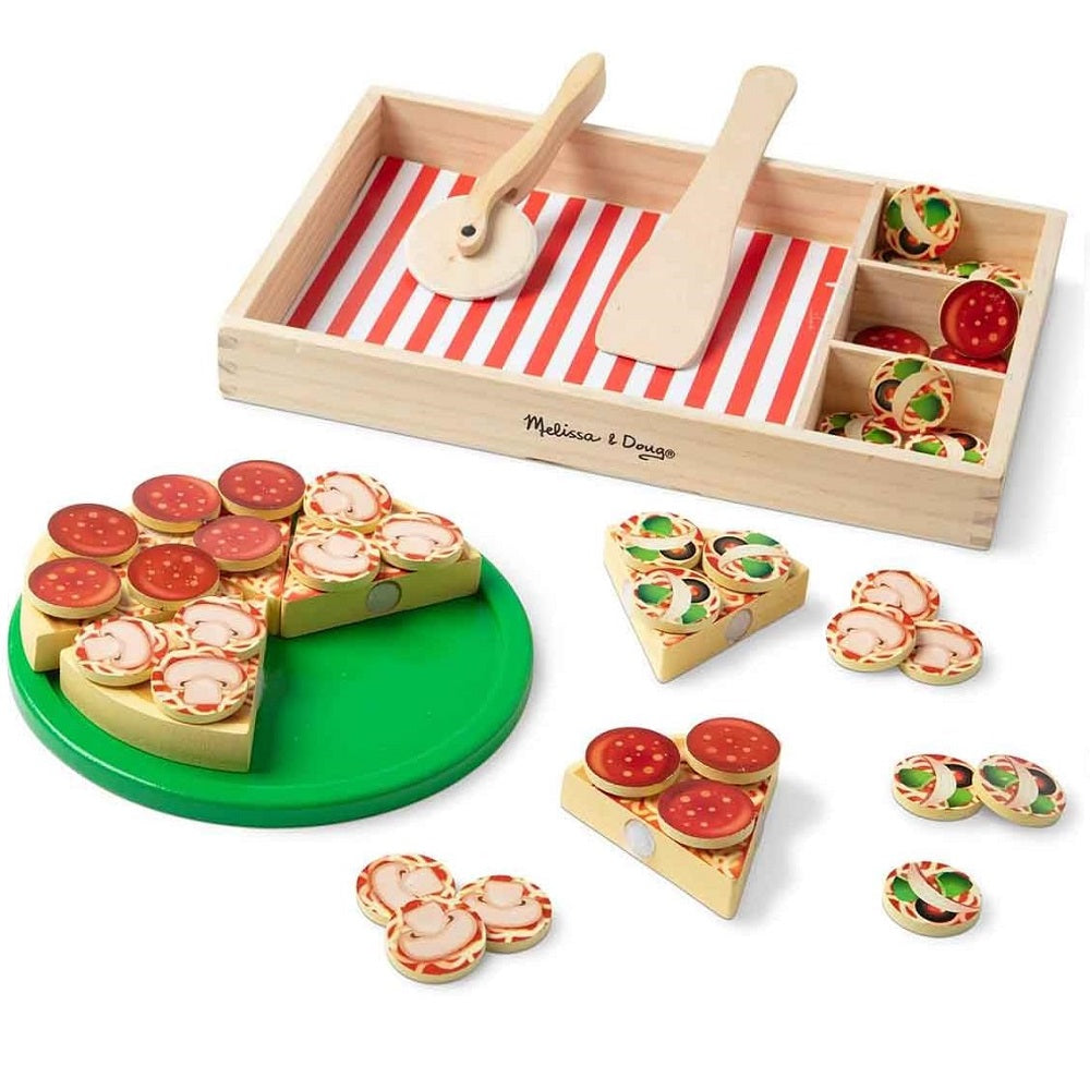 Comidinha de Brinquedo Madeira Festa da Pizza Melissa & Doug