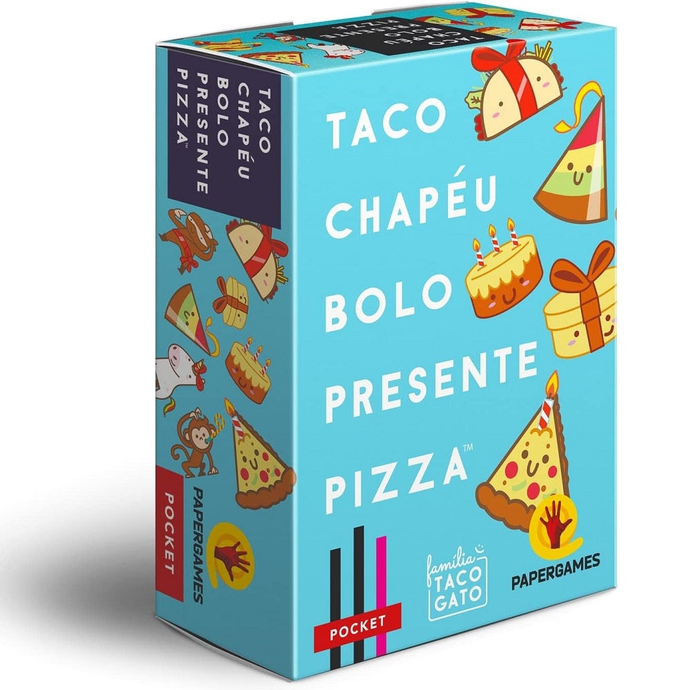 Jogo de Cartas Taco Chapéu Bolo Presente Pizza - PaperGames