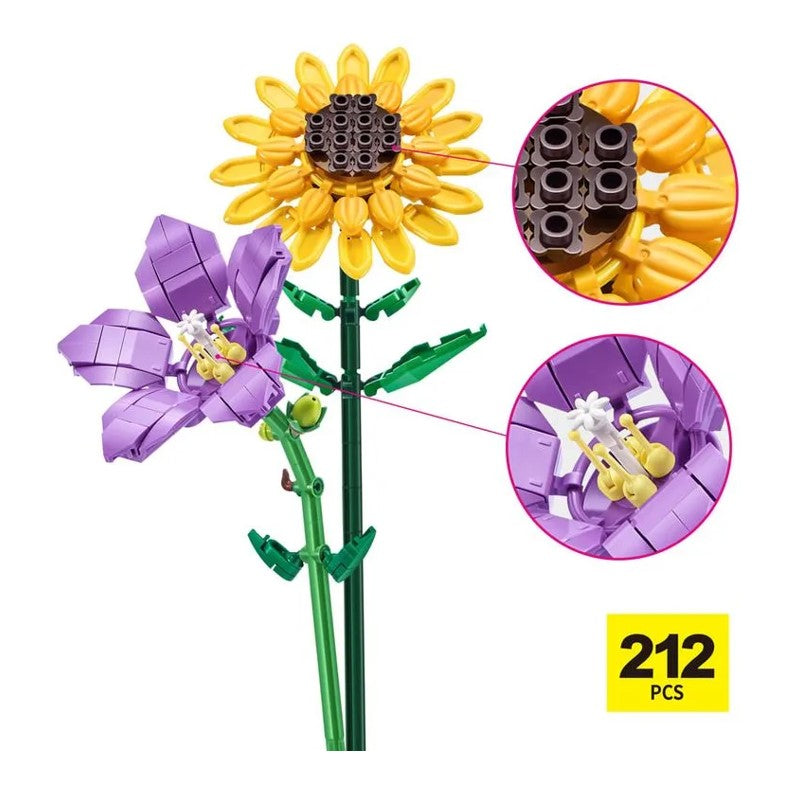 Blocos de Montar Max Premium Flowers