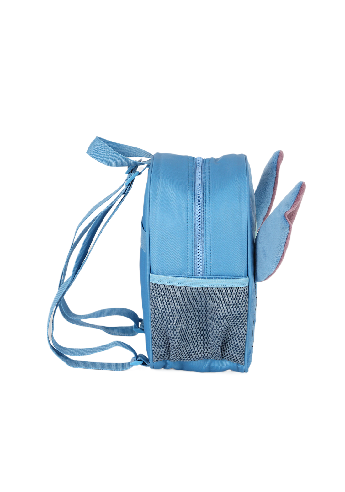 Lancheira Térmica Stitch Disney Luxcel | Azul Pelúcia 3D | Com Orelhas | Aveludada