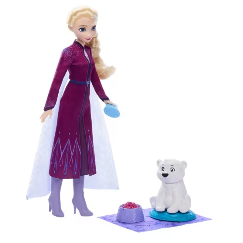 Boneca Elsa Com Urso Polar Bebê - Mattel