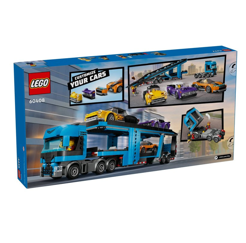 Lego City Caminhão Transportador e Carros Esportivos - 60408