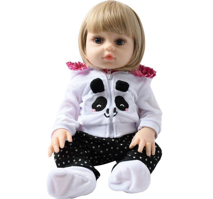 Boneca Bebê Reborn Realista Olhos Azuis com Acessórios Baby Star