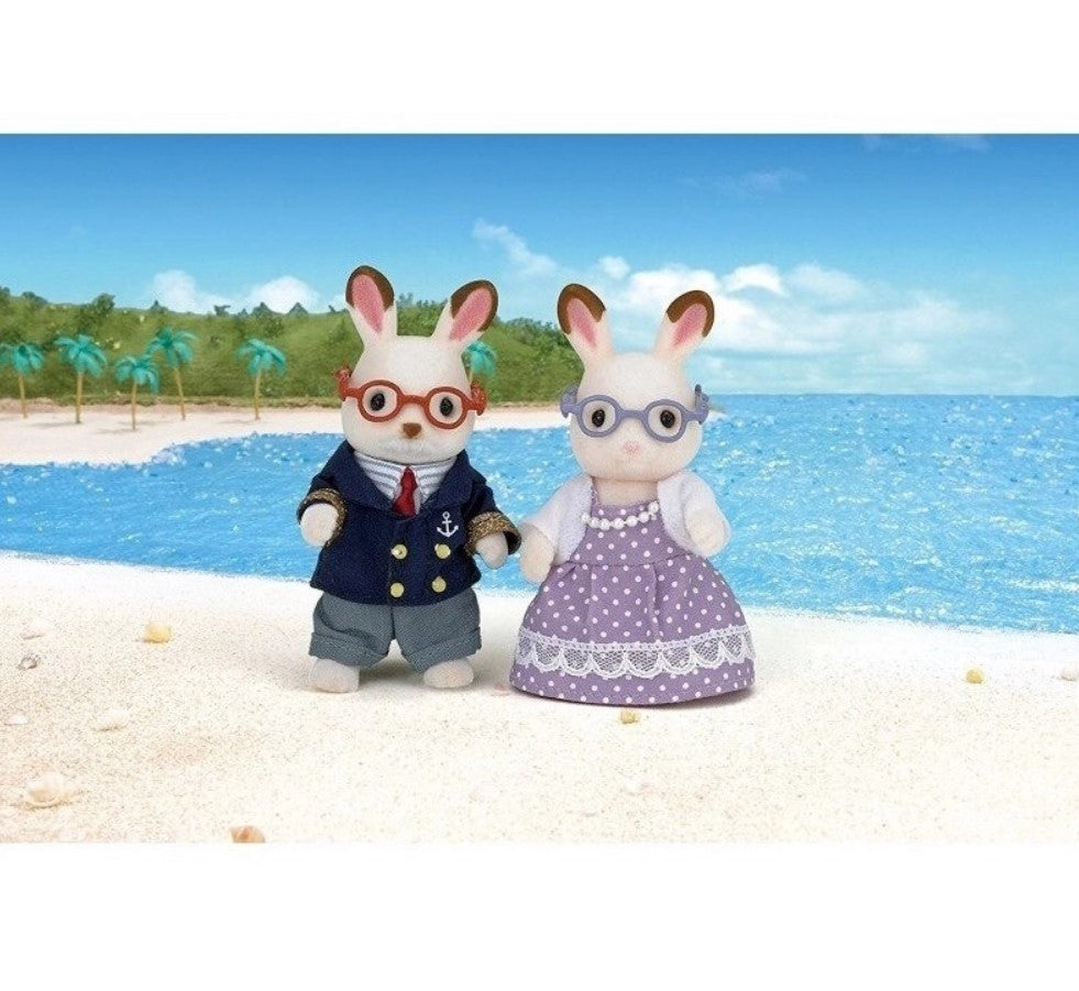 Sylvanian Families Avós Coelhos Chocolate Epoch 5190