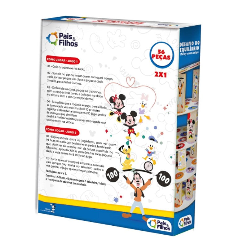 Jogo Educativo Desafio Do Equilibrio Madeira Mickey - Pais & Filhos