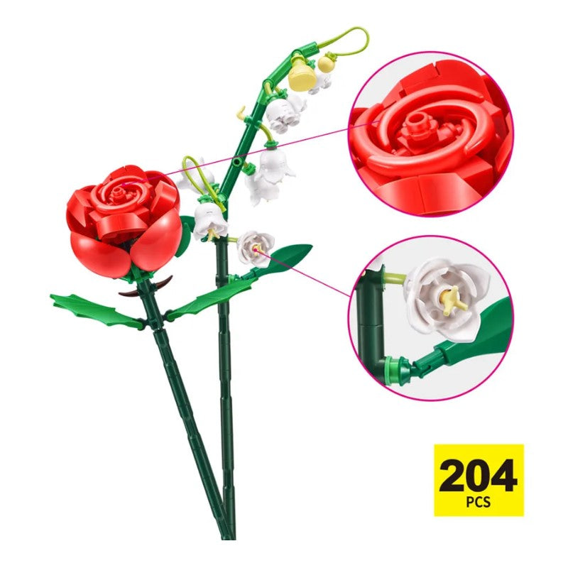 Blocos de Montar Max Premium Flowers