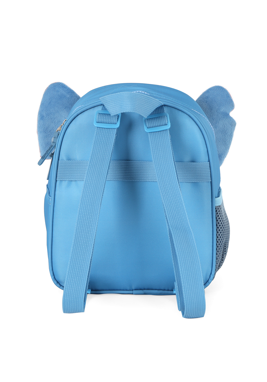 Lancheira Térmica Stitch Disney Luxcel | Azul Pelúcia 3D | Com Orelhas | Aveludada