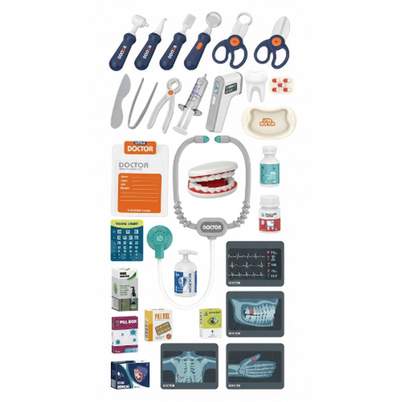 Kit Carrinho de Médico com Acessórios - SHINY TOYS