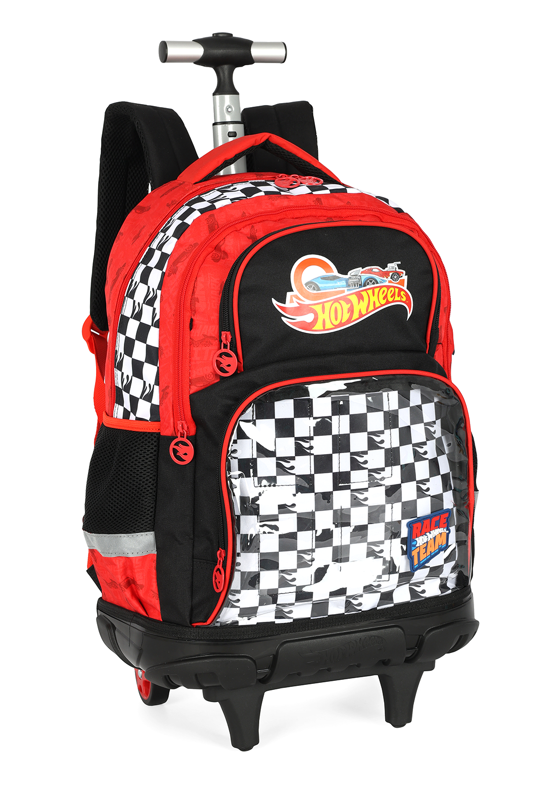 Mochila Hot Wheels Vermelha com Rodinhas