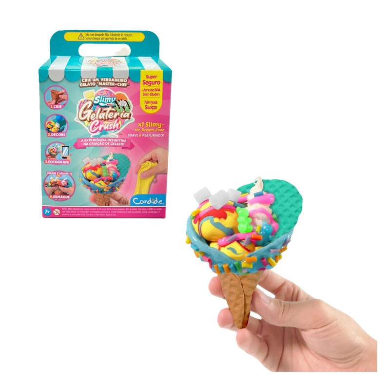 Kit Slime de Sorvete Slimy Gelateria Crush - Candide