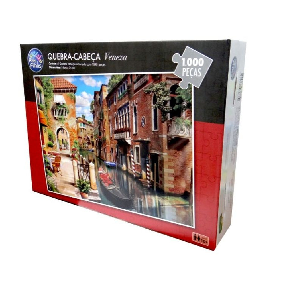 Quebra-Cabeça Veneza 1000 Peças - Pais e Filhos