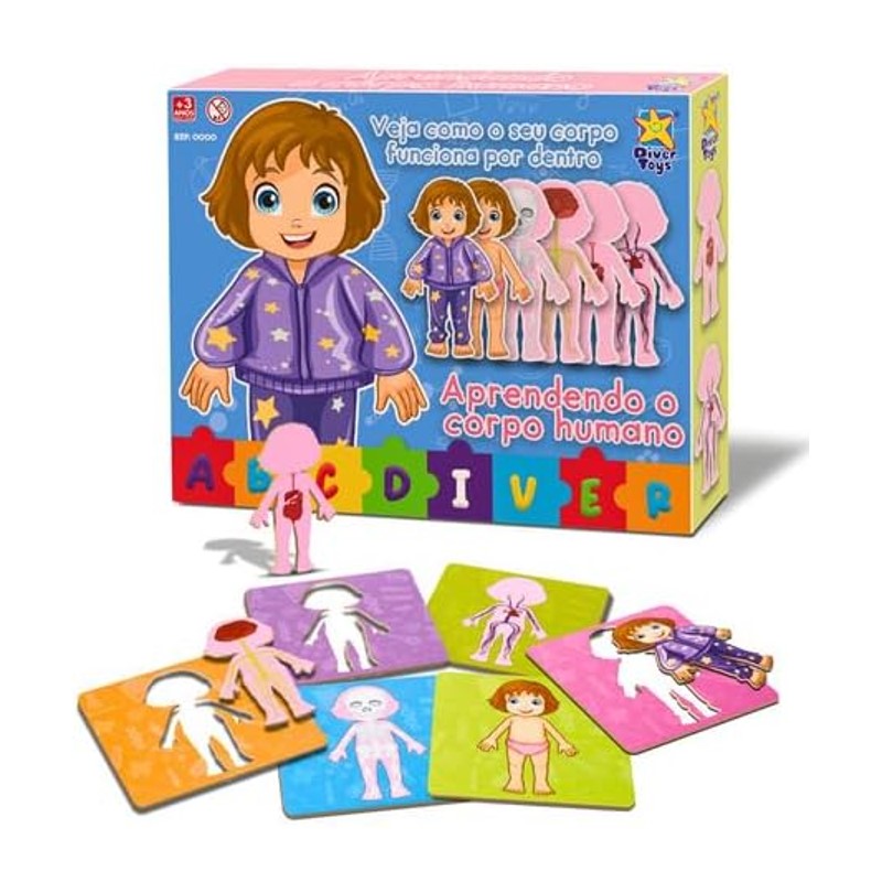 Aprendendo O Corpo Humano Quebra cabeça - DiverToys