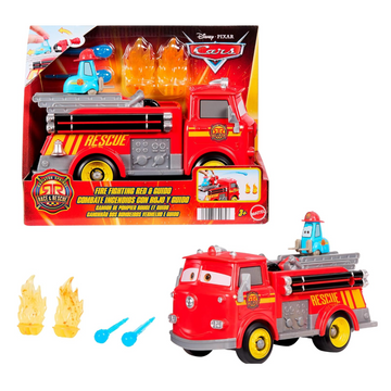 Caminhão de Bombeiro Ruivo e Guido Carros Disney - Mattel