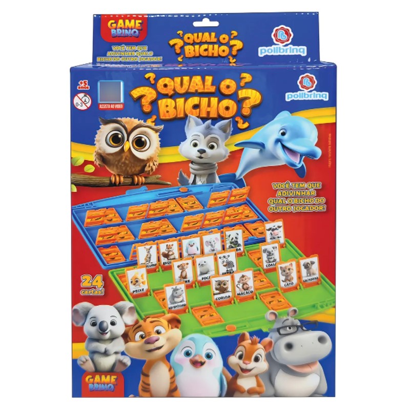 Jogo Recreativo Infantil Qual o Bicho - POLIBRINQ
