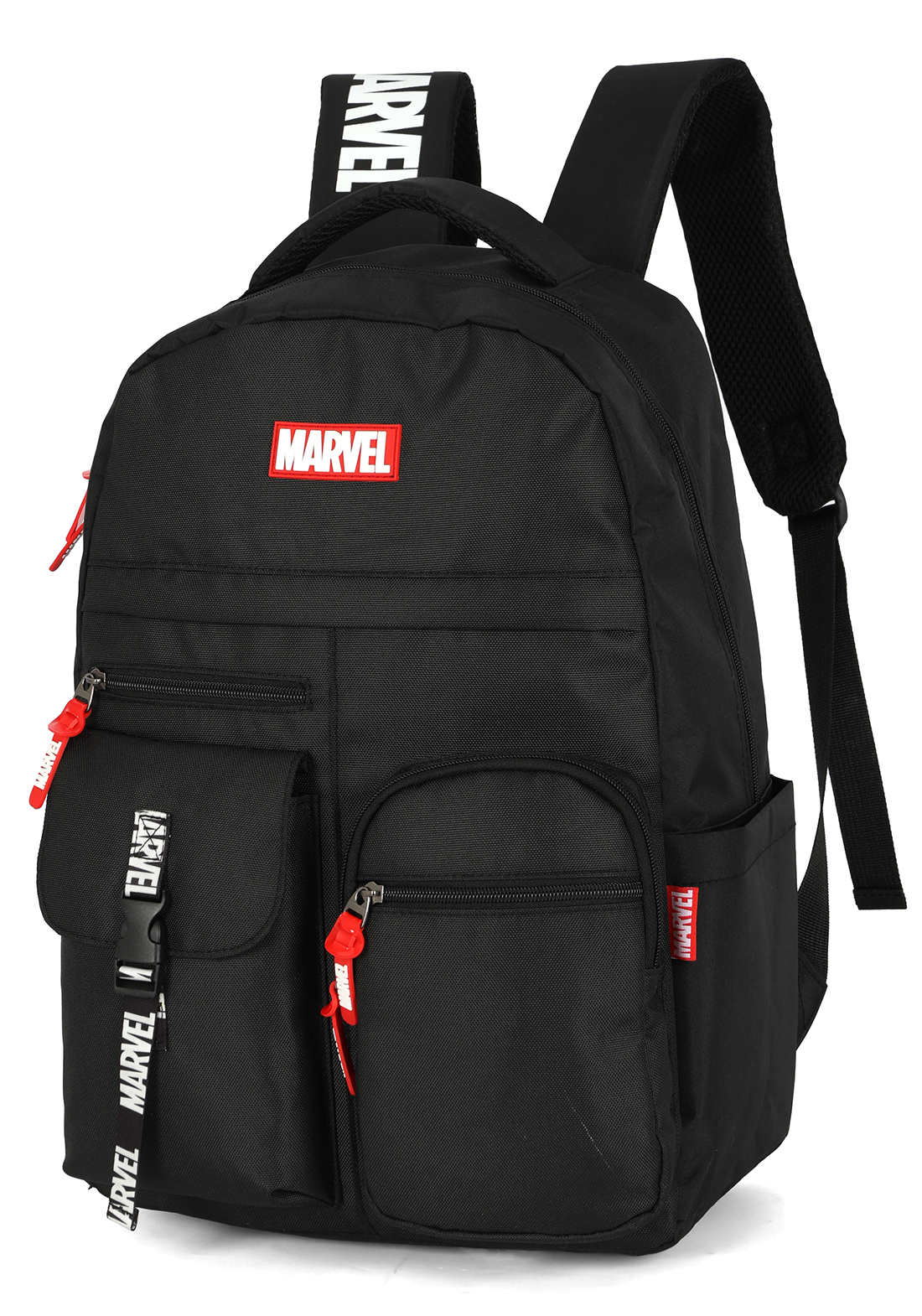 Mochila Marvel Luxcel – Escolar e Casual Preta