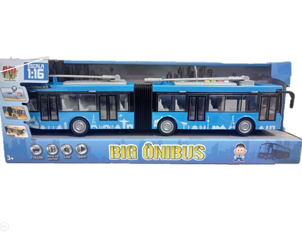 Big Ônibus de Fricção com Som e Luz - Dm Toys