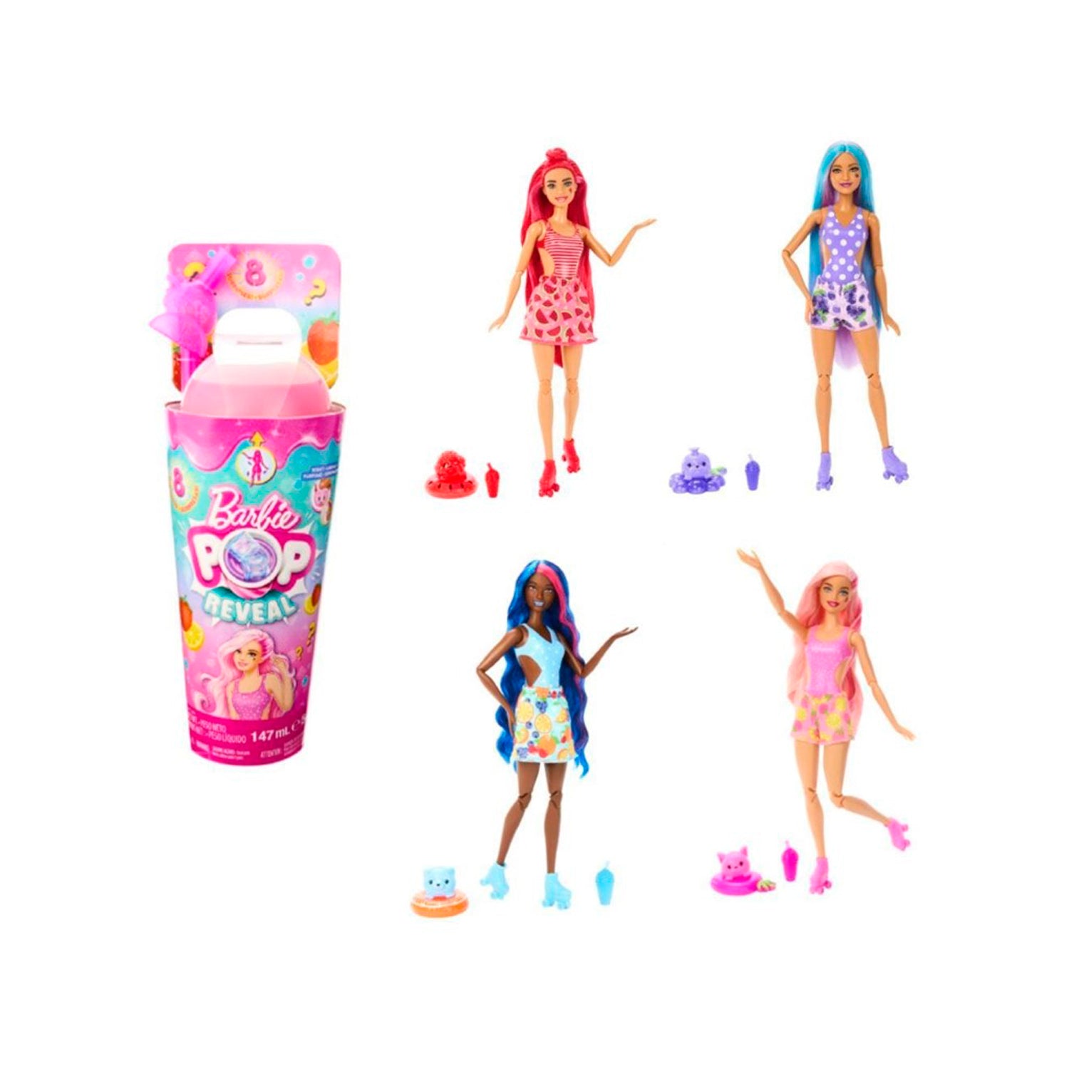 Boneca Barbie Pop Reveal Frutas 8 Surpresas - Mattel HNW40