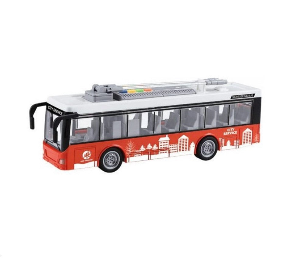 Ônibus de Fricção 1:16 com Luz e Som - DM Toys