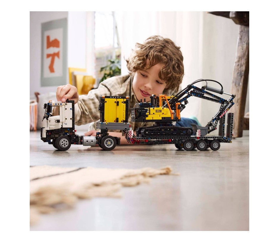 エルゴラ Lego Technic Caminhão Volvo FMX e Escavadeira Elétrica EC230