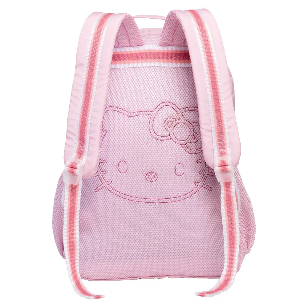 Kit Mochila de Costas G + Estojo Hello Kitty Xeryus Oficial | Acolchoado Pink