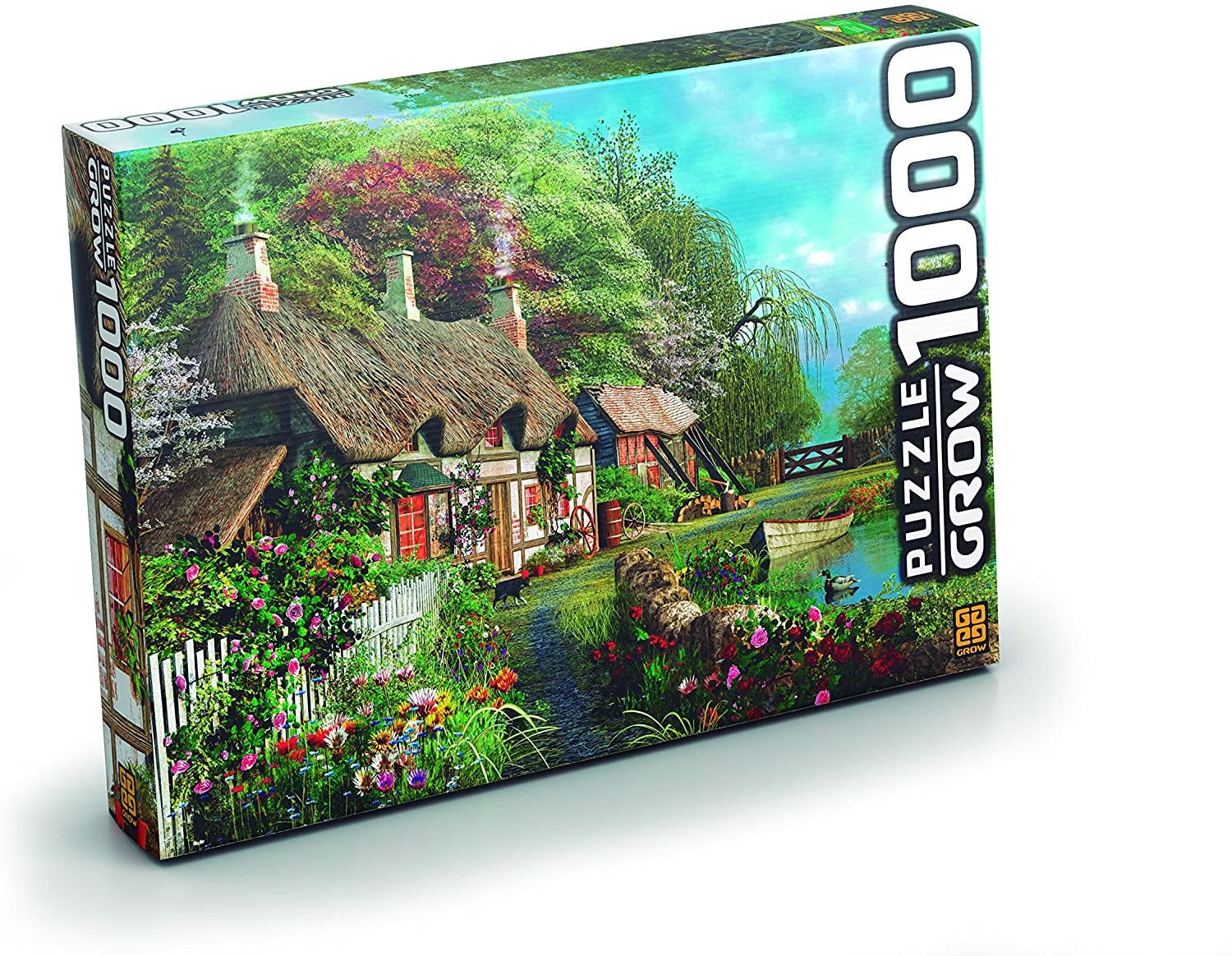 Quebra-Cabeça Puzzle Casa no Lago - 1000 Peças - Grow