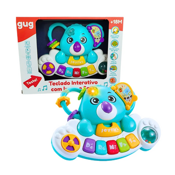 Piano Coala Musical Com Luz e Som - Shiny Toys