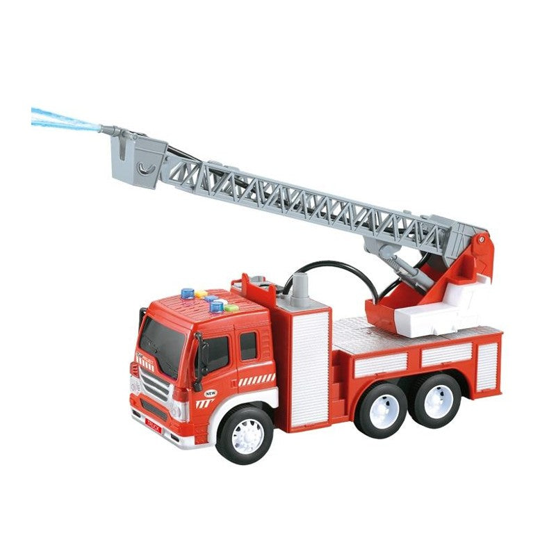 Caminhão de Bombeiro Solta Água com Luz e Som 1:16 - Brink Center